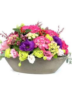 Mevsim çiçeği aranjmanı