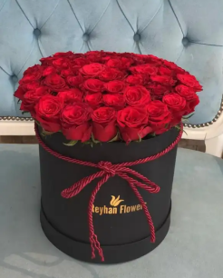 Dekoratif Kutuda Kırmızı Güller